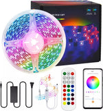 RGB LED strip van 5 meter met afstandsbediening en Bluetooth-compatibiliteit