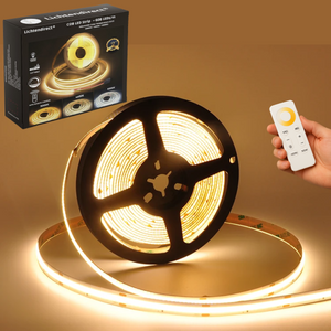 COB LED strip 10 meter met 608 leds per meter en afstandsbediening