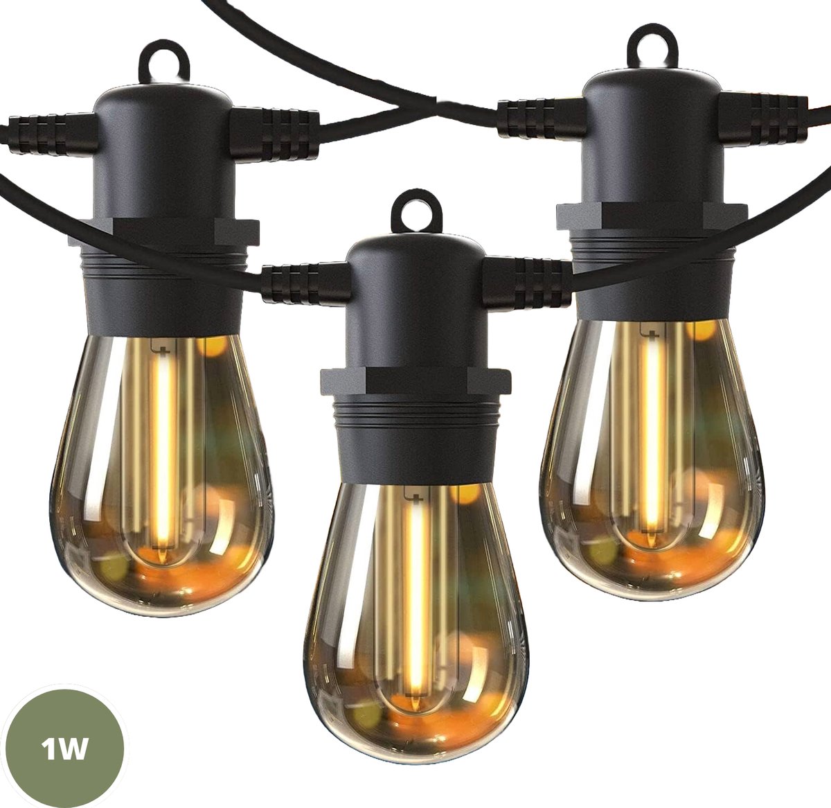 Konstsmide Dimbaar lichtsnoer voor buiten - Warm wit - 80 LEDs - 6 meter - Kerstverlichting Konstsmide Dimbaar lichtsnoer voor buiten - Warm wit - 80 LEDs - 6 meter - Kerstverlichting