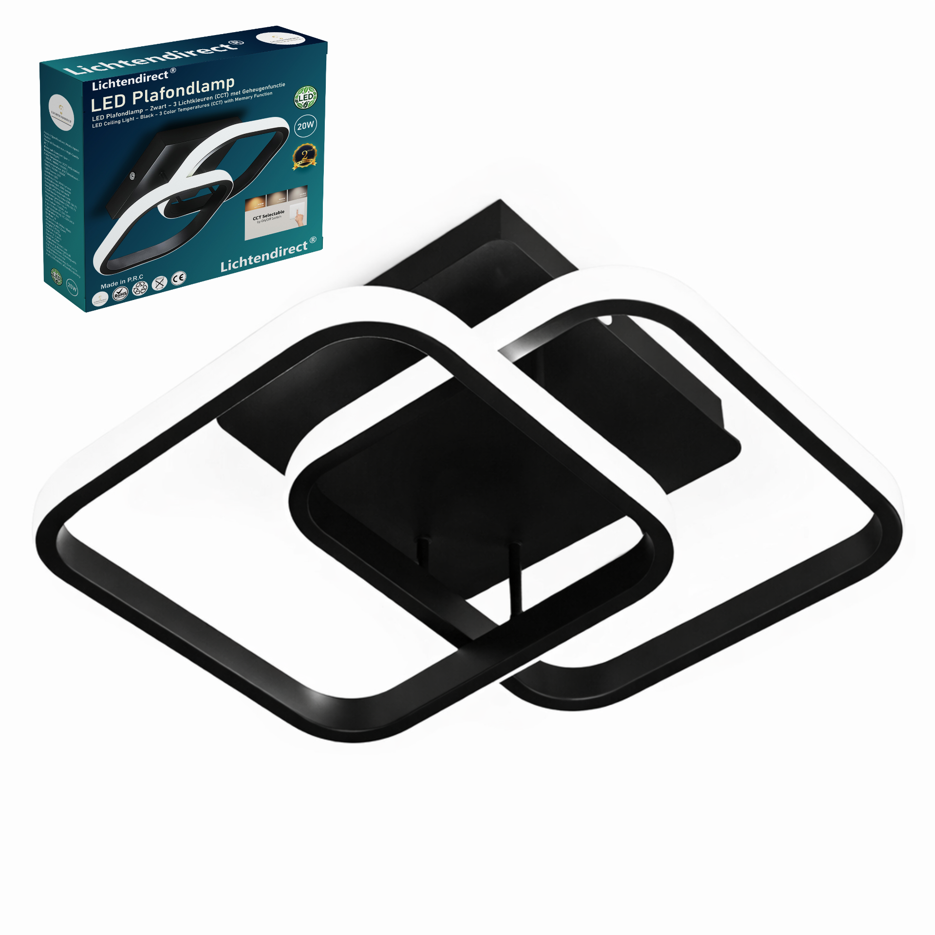 Homefire LED 2er spot de plafond noir GU10 -4X Rotation 350 ° moderne Homefire LED 2er spot de plafond noir GU10 -4X Rotation 350 ° moderne