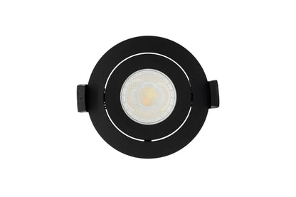 Zwarte LED inbouwspot plafond – moderne inbouwspot met warm wit licht voor woonkamer en keuken