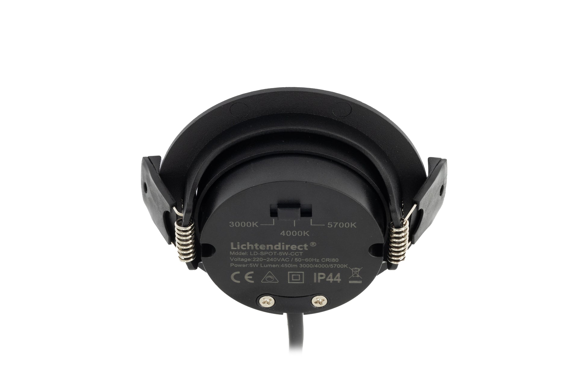 Moderne LED inbouwspot plafond zwart – kantelbare spot voor sfeerverlichting