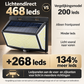 Lichtendirect solar tuinlamp gemonteerd aan een buitenmuur