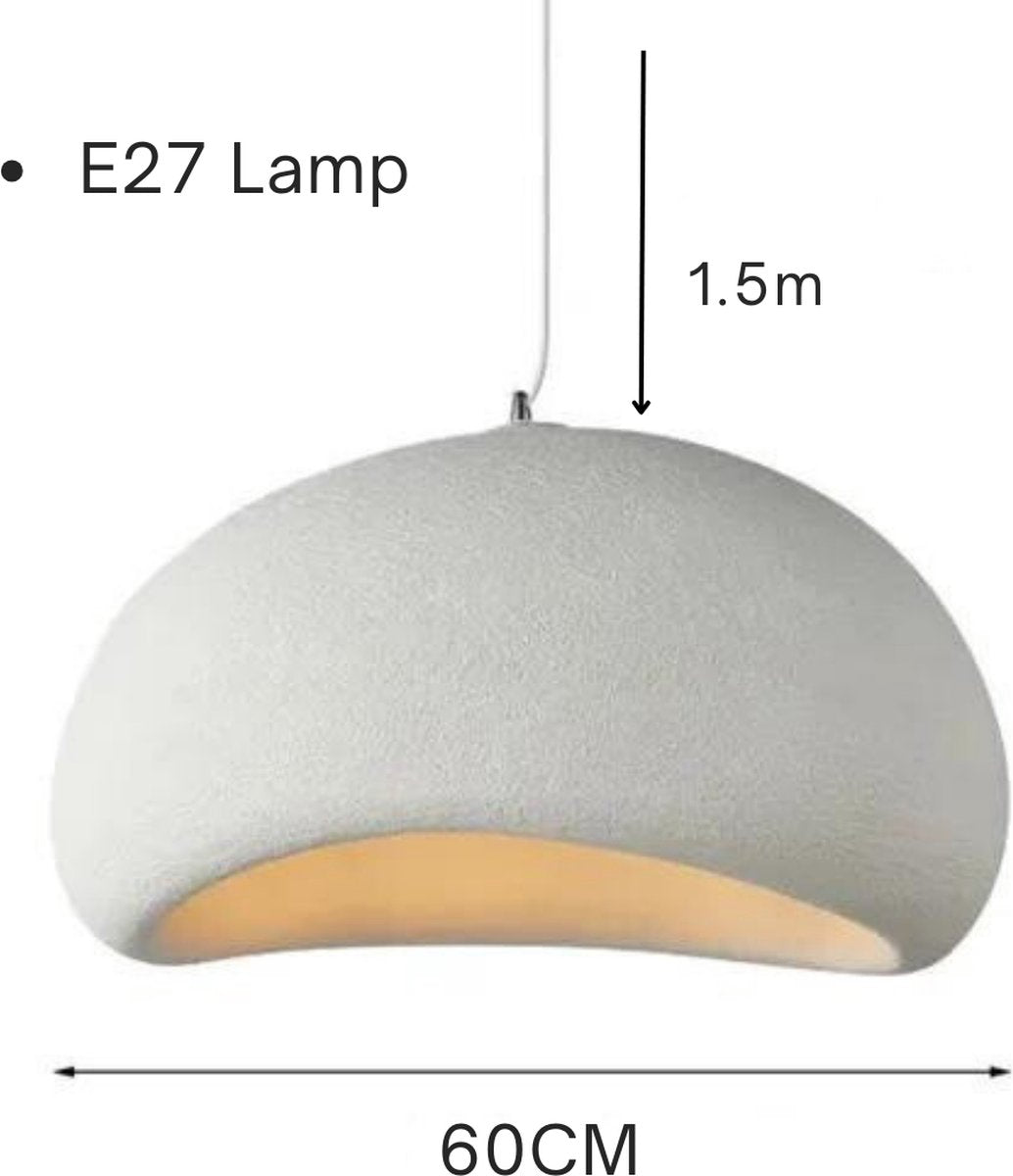 Verfijnde Wabi-Sabi plafondlamp voor een warme en serene ambiance in uw huis.