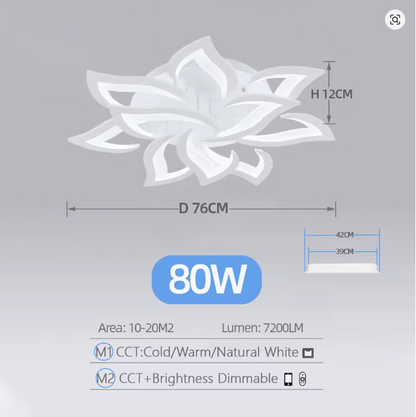 LED Plafondlamp- Wit-Plafonniere lamp- Modern- Afstandsbediening- Binnenverlichting