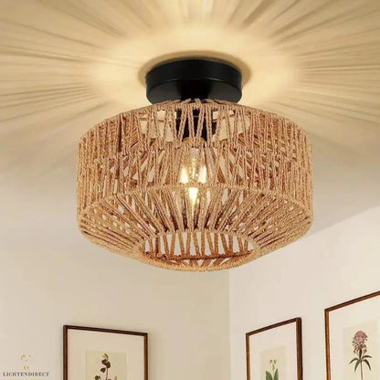 Bamboo Ceiling Lamp- Bedroom Ceiling Lamp-Living Room Ceiling Lamp- Ceiling Lamp Bamboo Lamp