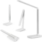 Led Bureaulamp - Dimbaar- Leeslamp -Draadloze oplader-Tafellamp - wit/zilver