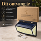 1. Solar wandlamp met fel wit licht bij de voordeur