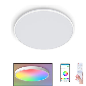 Smart LED Plafondlamp met Afstandsbediening - APP Bedienbaar - Dimbaar RGB - Plafonniere lamp