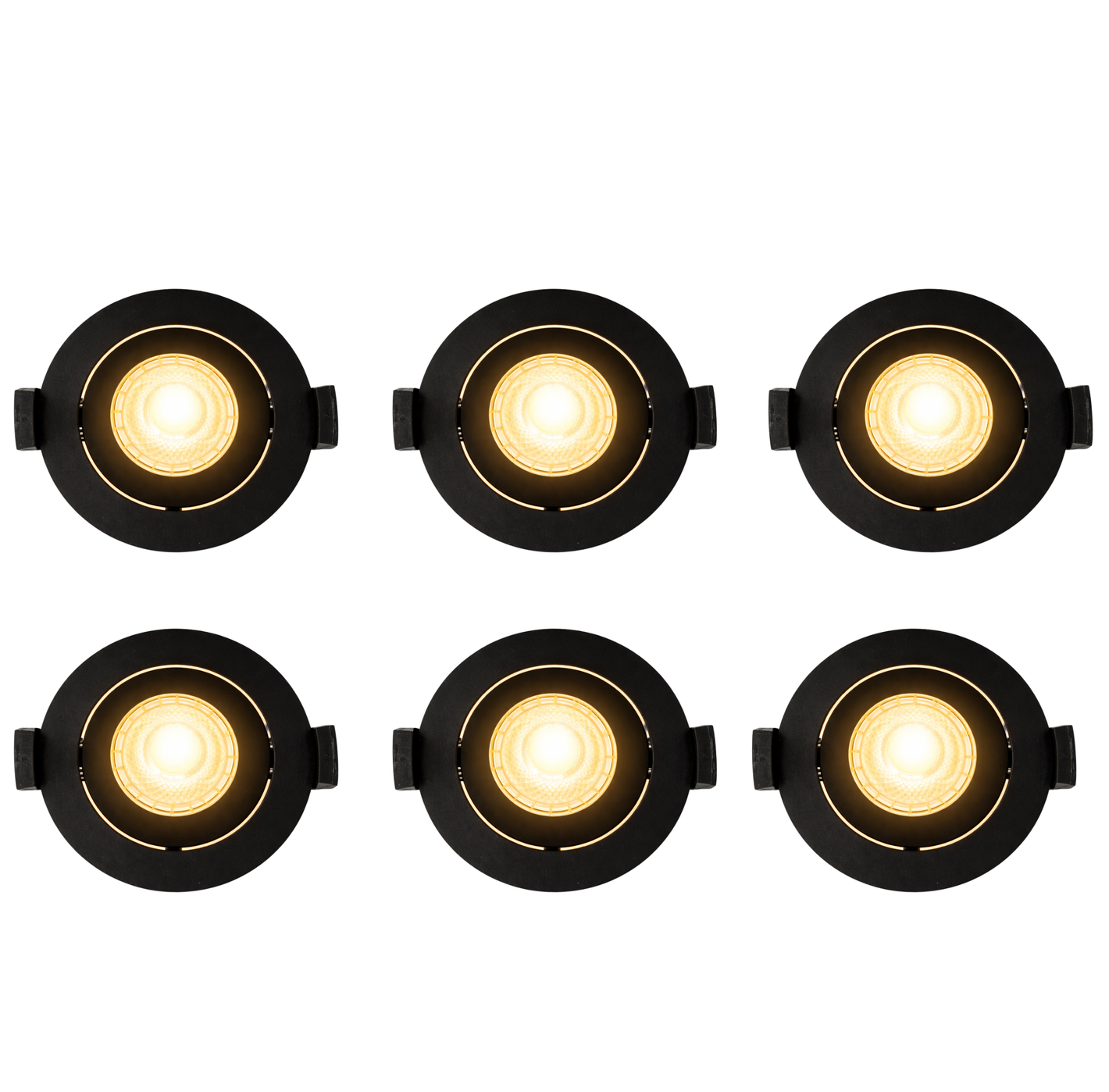 Zwarte LED inbouwspot plafond – moderne inbouwspot met warm wit licht voor woonkamer en keuken