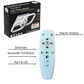 LED Ceiling Lamp Black - Ceiling Lamp - Modern - Indoor Lighting - 20W - Living Room Lamp - 3 Light Colors