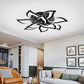 LED Ceiling Lamp - Black - Ceiling Light Lamp - Modern - Remote Control - Indoor Lighting - APP