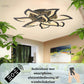 LED Ceiling Lamp - Black - Ceiling Light Lamp - Modern - Remote Control - Indoor Lighting - APP