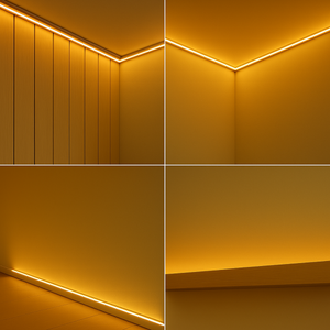 Lange 10 meter LED strip met egaal dimbaar licht in drie kleurtemperaturen