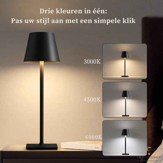 Design tafellamp met dimbare LED-verlichting en USB-oplaadfunctie, perfect voor moderne interieurs