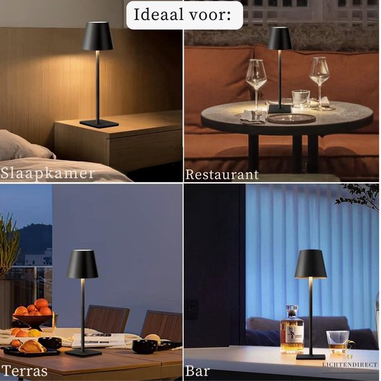 LEDTafellamp-Oplaadbaar-Dimbaar-Touch-Lamp-Zwart-LED