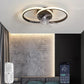 Ceiling Fan with Light - Black - Super Quiet - With Remote Control - For Bedroom and Living Room - Ceiling Lamp