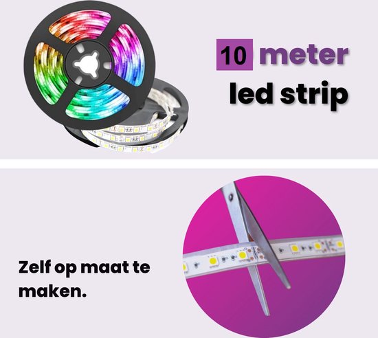 Hoogwaardige 10 meter RGB LED-strip met lange levensduur en garantie