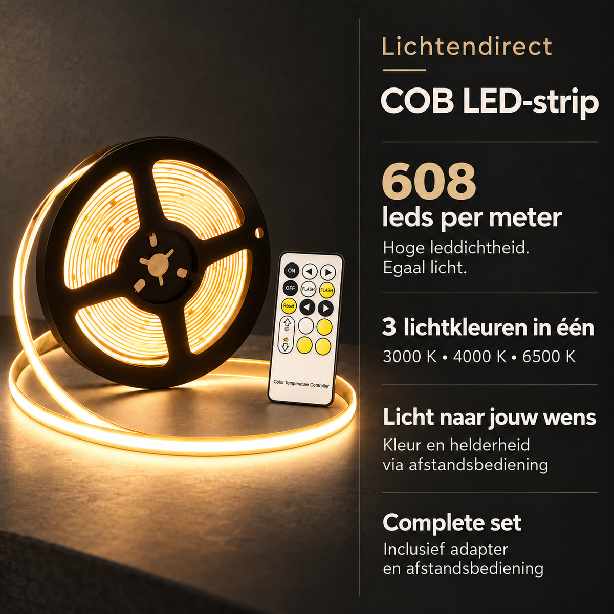 COb-ledstrip-warm wit
