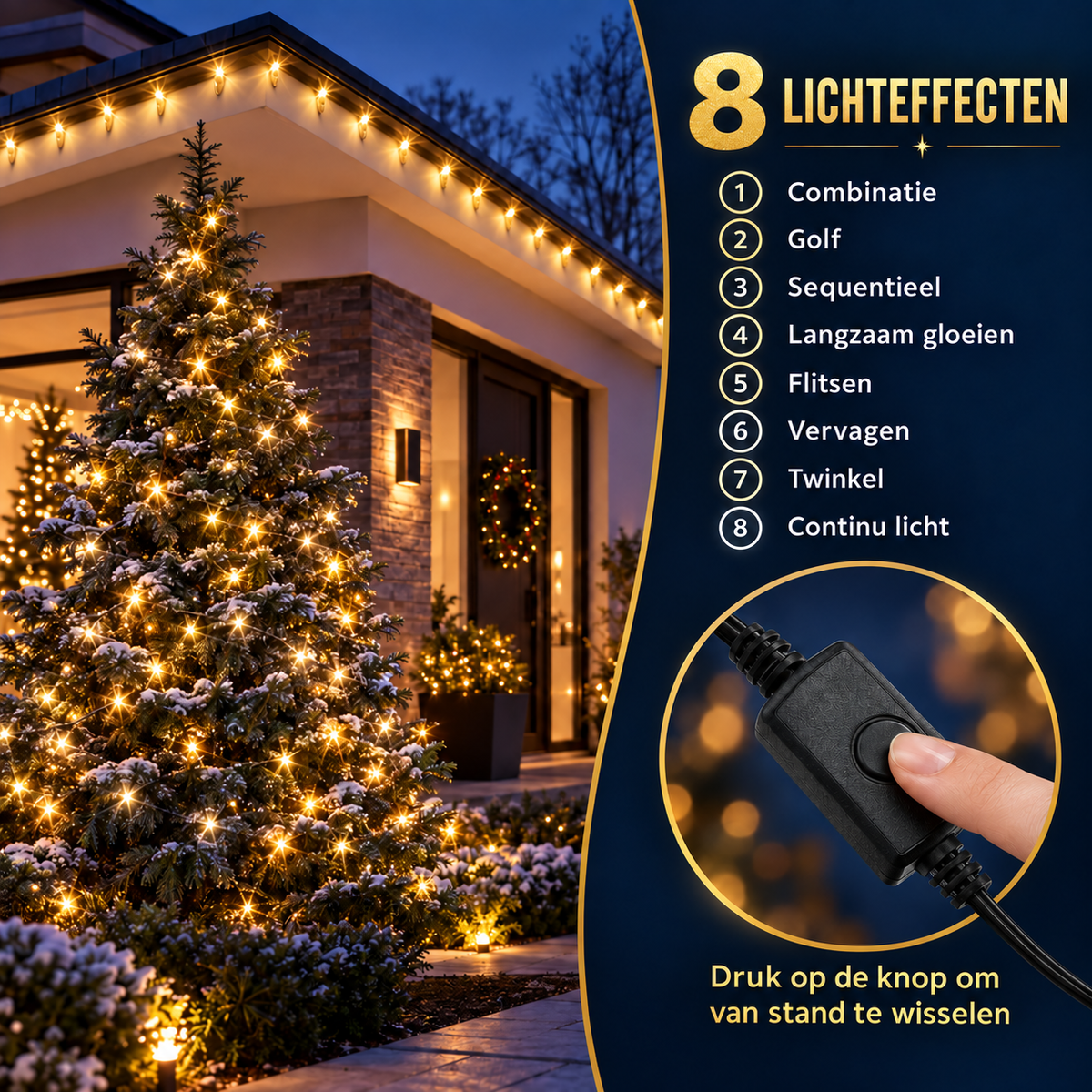 Buiten en binnen-lichtsnoeren