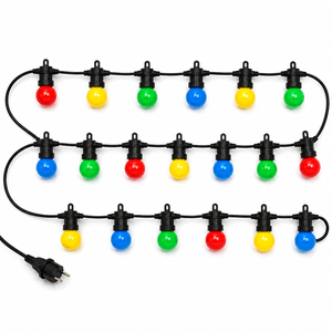 Lichtendirect gekleurd LED lichtsnoer 15 meter met 20 lampen voor buiten