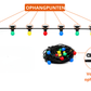 Feestverlichting buiten met 30 gekleurde E27 LED lampen en 4 reserve lampen