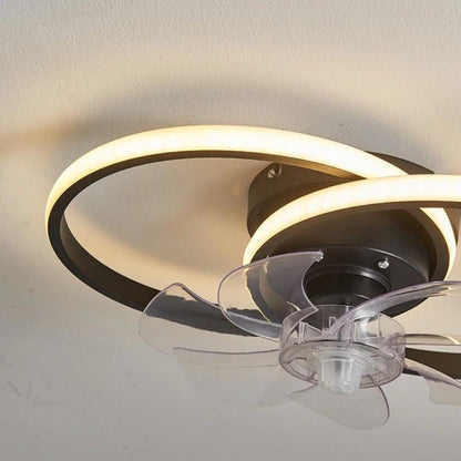 Ceiling Fan with Light - Black - Super Quiet - With Remote Control - For Bedroom and Living Room - Ceiling Lamp