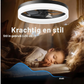 Slimme plafondventilatorlamp met dimbare verlichting en zes standen, perfect voor zomer en winter.