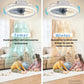 Ceiling Fan with Light - Smart Lamp - 6 Modes - Ceiling Fan - Fan Ceiling Lamp