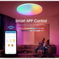 Smart LED Plafondlamp met Afstandsbediening - APP Bedienbaar - Dimbaar RGB - Plafonniere lamp