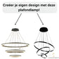 LED plafondlamp van Lichtendirect, met tijdloos design en energiezuinig 50W vermogen.