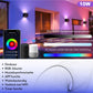 Smart Wall Lamp with Wifi and RGB Colors - Waterproof for Indoor and Outdoor - Remote Control &amp; App