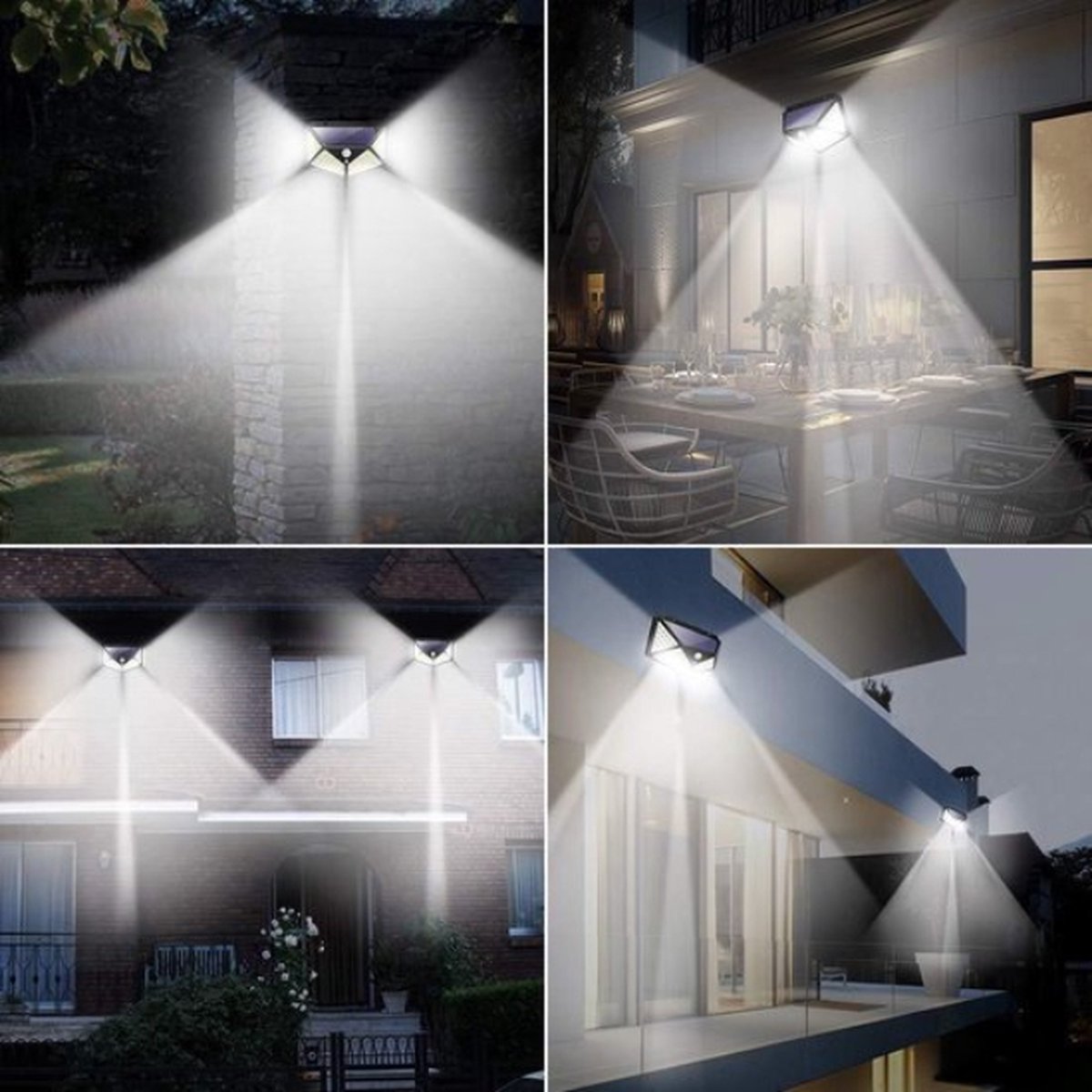 Buitenlamp met bewegingssensor – Buitenverlichting Zonne Energie - Wandlamp – Sensor – Solar – Dag Nacht Sensor – 56 LEDS – Helder licht - zonne-energie - bewegingssensor en los zonnepaneel Buitenlamp met bewegingssensor – Buitenverlichting Zonne Energie - Wandlamp – Sensor – Solar – Dag Nacht Sensor – 56 LEDS – Helder licht - zonne-energie - bewegingssensor en los zonnepaneel