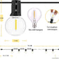 Flexibel lichtsnoer met transparante lampen voor een warme en sfeervolle uitstraling