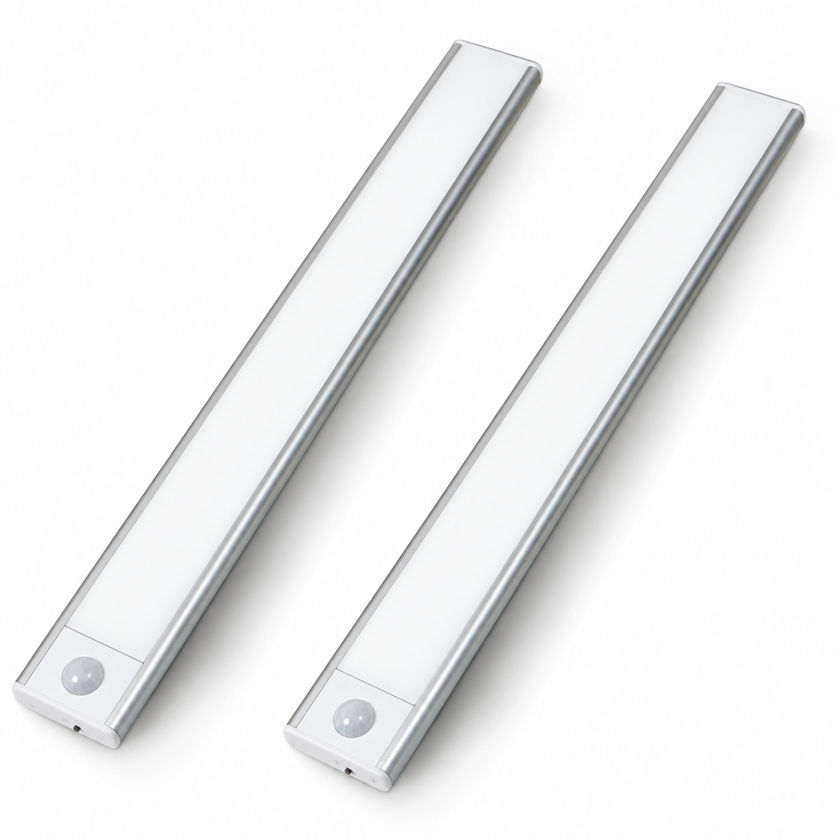 Oplaadbare LED kastverlichting van Lichtendirect met bewegingssensor.