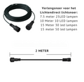 Verlengsnoer 2 meter (Lichtendirect Lichtsnoer)