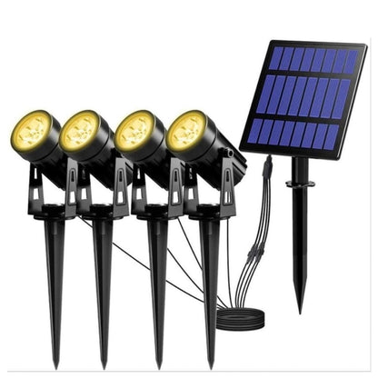 Solar tuinverlichting met 4 LED spots en SMD LED-technologie voor heldere en energiezuinige verlichting