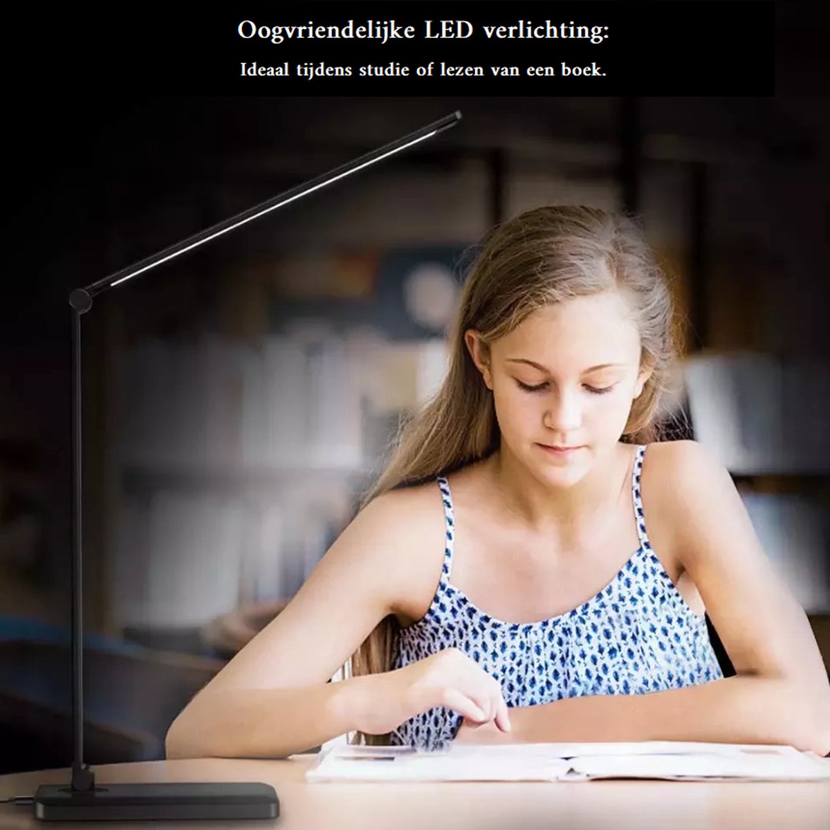 Bureaulamp met instelbare helderheid van 3000K tot 6000K