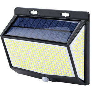 Lichtendirect solar wandlamp buiten met 468 leds en bewegingssensor