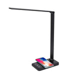 LED bureaulamp met draadloze oplader voor smartphones