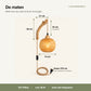 Maattekening bamboe wandlamp: arm 21 x 26 cm, ophangdraad 32 cm, kap 19 cm, snoer 279 cm