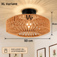Bamboo Ceiling Lamp- Bedroom Ceiling Lamp-Living Room Ceiling Lamp- Ceiling Lamp Bamboo Lamp