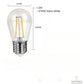 E27 LED lampen set van 10 stuks, 2W, 2700K, geschikt voor 15 meter lichtsnoeren en andere E27 lampen met diverse toepassingen