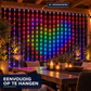 RGB lichtgordijn bedienen via smartphone-app en zelf teksten, kleuren en figuren ontwerpen