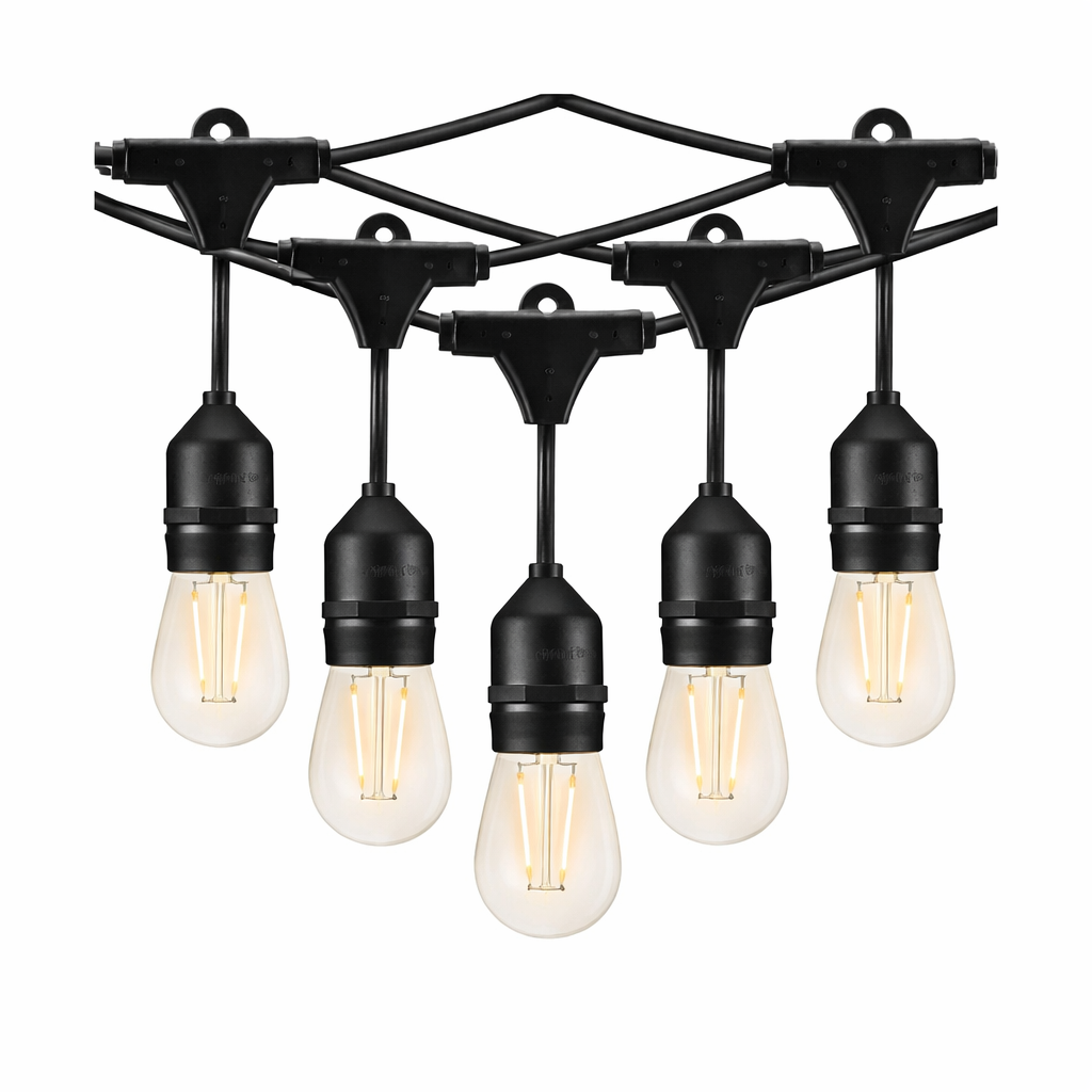 BESCOST S14 Lichtsnoer voor buiten, 15 m, 50 m, lichtketting voor buiten, 15 gloeilamp, LED-lichtketting, waterdicht, IP44, verlichting voor Kerstmis, bruiloft, feest, paviljoen, warmwit BESCOST S14 Lichtsnoer voor buiten, 15 m, 50 m, lichtketting voor buiten, 15 gloeilamp, LED-lichtketting, waterdicht, IP44, verlichting voor Kerstmis, bruiloft, feest, paviljoen, warmwit