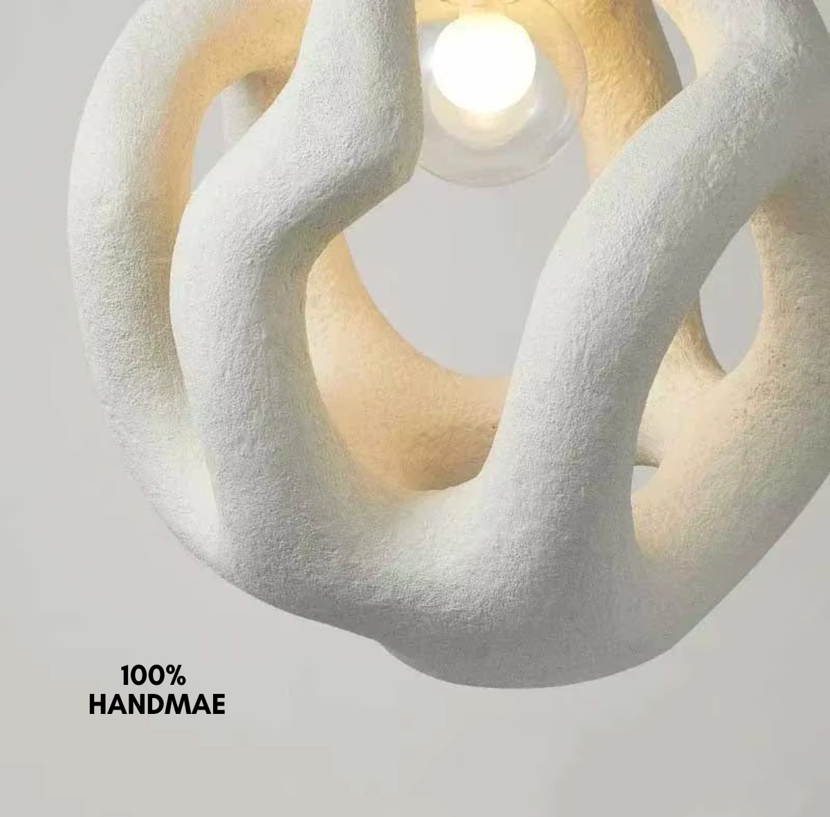 unieke wabi sabi lamp met zachte vormen en rustgevende uitstraling