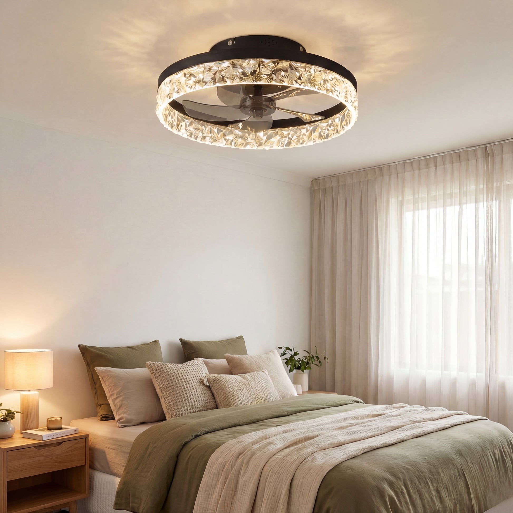 Plafondlampen-met verlichting- ventilator