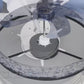 Plafondventilator met verlichting - App functie- Plafonniere lamp - 6 standen- Smart - Ventilator lamp