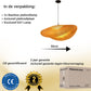 Natuurlijke bamboe hanglamp 50 cm diameter, handgemaakt voor warme verlichting.