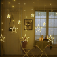 LED Lichtslinger 3.5m - Warm Wit - Sterren & Maan Design - Kerstverlichting & Ramadan Decoratie
